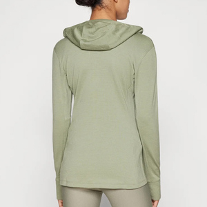 Custom DTG Printed Heavyweight Women's Hoodie 450-500gsm Cotton Turtleneck Zipper-Up Short with Anti-Pilling Breathable Features - Product Image 3