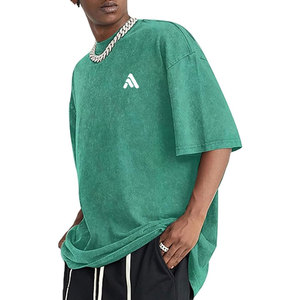 Camisetas de Hombre Hechas en Pakistán con Lavado Ácido, 100% Algodón, Color Personalizado, Ecológicas y Transpirables, Ropa Casual de Verano - Product Image 3