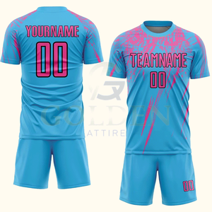 Tenue de football personnalisée, uniforme de sublimation, maillot de football unisexe, ensemble de vêtements de football pour les clubs - Product Image 1