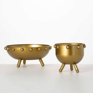 Luxury Metal Decorative Bowl With Stand Perfect For <b>Tabletop</b> Decoration And Royal Interior Design - Product Image 3