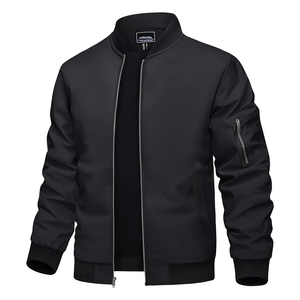 Chaqueta Bomber de Invierno Personalizada para Hombre, de Alta Calidad, Cortavientos, de Manga Larga, Transpirable, con Cierre de Cremallera, Talla Grande, Informal - Product Image 2
