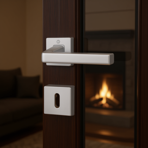 Dublin 1124/843KV/843KVS OB VK Juego de palancas de aluminio de 8 mm con diseño de roseta para chimeneas TS F49-1 Sat - Product Image 3