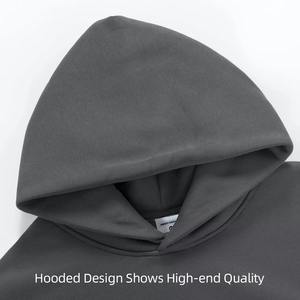 Heavy Weight Cotton Plus Velvet Hooded <b>Sweater</b> Men Thickened Tight Polar <b>Fleece</b> Pullover Hoodie Women Sweatshirt - Product Image 2