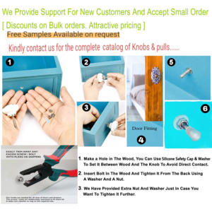 Global Supplier Quality Beaded <b>Mosaic</b> Glass Metal Industrial Knobs Pulls for Kitchen Cabinets Dressers Drawers Bedrooms Living - Product Image 6