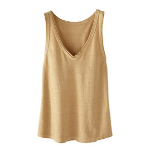 Débardeur sans manches avec Logo pour femme, débardeur en Jersey de coton imprimé personnalisé - Product Image 5