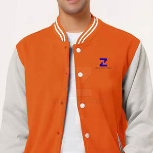 Veste universitaire personnalisée 100% coton Col montant Logo frontal Veste d'hiver chaude et durable pour les équipes scolaires et les clubs sportifs - Product Image 3