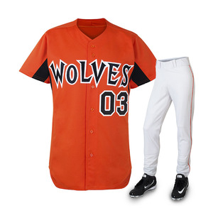 Ensembles complets d'uniformes de softball et de baseball de joueur d'équipe de conception personnalisée en polyester - Product Image 5