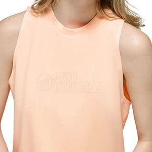 Vêtements de sport OEM, prix bas, en stock, débardeur pour femmes, respirant, décontracté, 100% coton, confortable, vêtements de sport pour la salle de sport - Product Image 4