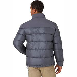 Men's Hooded Puffer Jacket Classic <b>Quilted</b> Winter Breathable Eco-Friendly Business Casual Outerwear Customizable Pakistan - Product Image 2