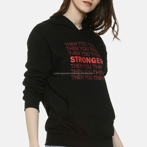 Sweat à capuche d'hiver pour femme OEM vierge 320 GSM 100% pull en molleton de coton sweats à capuche imperméables personnalisés - Product Image 4