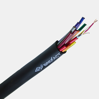Câble audio multipaire SREXACT 12 canaux avec connecteurs XLR, gaine en PVC, blindage en feuille, conducteur en cuivre nu, modèle 3070800820-100M