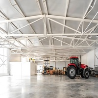 Construction de hangar métallique préfabriqué à faible coût, facile à assembler, écologique, recyclable, structure en acier, design moderne, haute résistance au vent