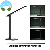 Lampe de lecture de bureau à LED Chargeur sans fil USB Aluminium Prix de gros Lampe de table rechargeable Lampe de chevet pour étudiant