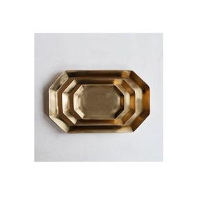 <b>Round</b> Metal Golden Shape High Quality <b>Table</b> Jewelry <b>Tray</b> Home Decor Kitchenware Food Serving <b>Tray</b> Best Selling - Product Image 4