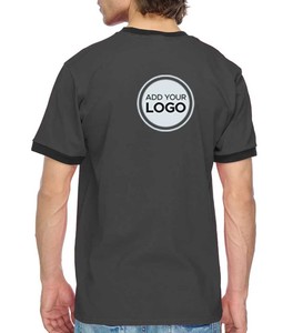 เสื้อยืดคอกลมแขนสั้นผ้าฝ้ายสำหรับผู้ชาย - Product Image 4