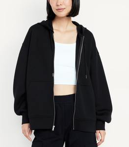 Ensemble de sport 2 pièces OEM pour femme : veste de jogging personnalisée avec fermeture éclair et pantalon de survêtement large, imprimé 3D en relief, idéal pour la gym et le fitness - Product Image 2