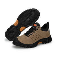 Chaussures de sécurité en cuir pour hommes, résistantes à l'huile et antidérapantes, bottes de travail pour l'exploitation minière, l'industrie et la construction, avec embout en acier.