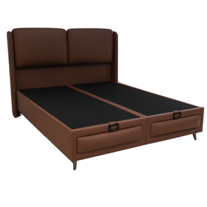 Juego de Cabecero con Base de Almacenamiento de Acero y Cuero Sintético Premium Nature Ice, con Doble Elevación Hidráulica, Cómodo, Duradero y Único - Product Image 2