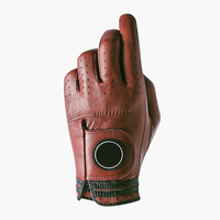 Gants de golf en cuir véritable avec logo personnalisé, antidérapants, haute qualité, pour homme/femme, main gauche, accessoire de golf