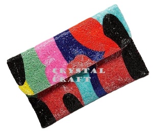 Multi <b>Colour</b> Factory Custom Beaded Party Clutch Evening <b>Bag</b> Designer Ladies Shoulder <b>Bags</b> Luxury Purses and Handbags Parties - Product Image 1