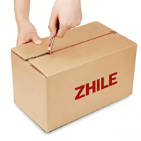 Boîte d'expédition personnalisée avec fermeture éclair, en carton ondulé recyclable, avec impression de logo, emballage facile à ouvrir pour le commerce électronique en gros
