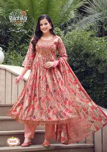 ชุดคุर्ติผ้ามัสลินพิมพ์ลาย ไซส์พลัส ใส่สบาย สีพื้น เรียบง่าย ใช้งานได้หลากหลาย สไตล์ดีไซเนอร์ เหมาะสำหรับใส่ในชีวิตประจำวันและไปทำงาน - Product Image 5