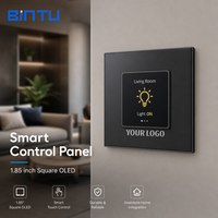 Module d'affichage OLED carré rectangulaire de 1,85 pouce personnalisé en usine pour panneau de commande de maison intelligente, interrupteur mural intelligent, OEM ODM, vente en gros
