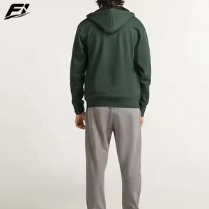 Nouveauté 2026 – Sweat à capuche zippé en coton pour homme, avec cordon de serrage, manches longues, molletonné, décontracté, personnalisable avec logo – Fournisseur en gros - Product Image 4