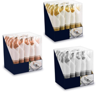 Wholesale High Quality Disposable Party Tableware Rose Gold Silverware Napkin Cutter Fork Spoon Cutlery Set for Party Wedding