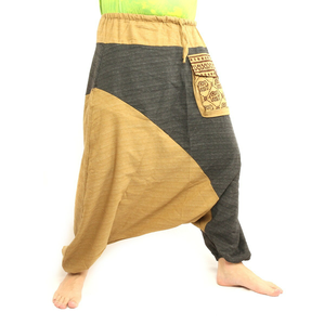 Breathable High Quality 100% Polyester Unisex Winter Joggers <b>Pants</b> Custom Logo French Terry Multi Color <b>Drop</b> <b>Crotch</b> Sweatpants - Product Image 4