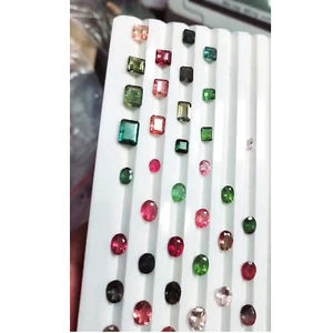 Piedras preciosas sueltas de turmalina múltiple natural 79 piezas 5mm 12mm corte ovalado de pera Baguette 93cts IRoc ventas facetadas US $159 todas - Product Image 3