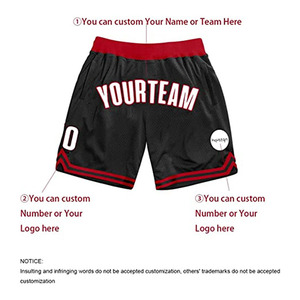 กางเกงขาสั้นกีฬาบาสเก็ตบอลผู้ชายสำหรับฤดูร้อนกางเกงเอวยางยืดระบายอากาศตาข่ายถักปักลายได้ลำลองขนาดใหญ่พิเศษ - Product Image 5
