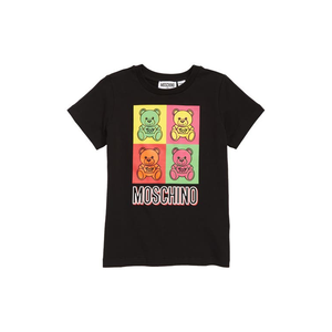 T-shirt per Bambini Moschino con Grafica Orso Multicolore, 100% Cotone Jersey, per Bambini Piccoli, Taglia 12 Anni, Motivo Cartone Animato - Product Image 1