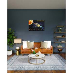Póster del Sistema Solar de Estilo Moderno Hecho de Papel para Decoración de Pared - Product Image 1