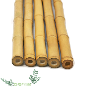 Postes de bambú natural al por mayor precio barato FÁBRICA DE Vietnam para decoración de interior y exterior materia prima poste redondo de Bambú - Product Image 4