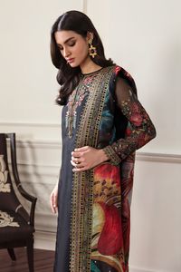 2026 recién llegado hermoso traje de gasa bordado listo para usar negro con increíble Dupatta bordada impresa | Ssumaira - Product Image 4