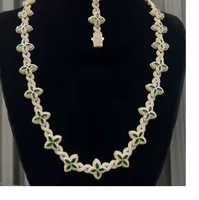 Chaîne cubaine de luxe pour homme, style Miami, entièrement sertie de diamants, en argent, par D YASH CORPORATION, collier de mode hip-hop pour soirée