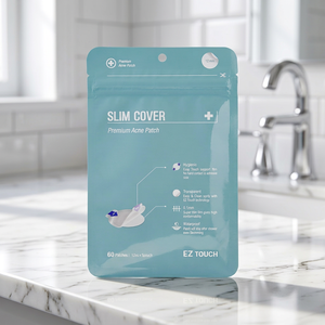 EZ Touch Slim Cover 12mm Patch anti-acné ultra-fin - Patch hydrocolloïde invisible ultra-mince - Fabriqué en Corée - Product Image 1