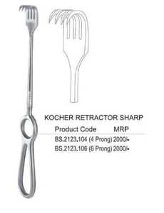 Article unique Lengenbeck Retractor Surgical Kocher Retractor Instrument chirurgical pointu toutes les broches - Product Image 3