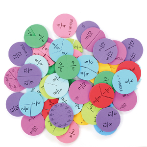 Juguete de Fracciones Matemáticas de Espuma Eva Magnética Colorida para Estudiantes - Product Image 1