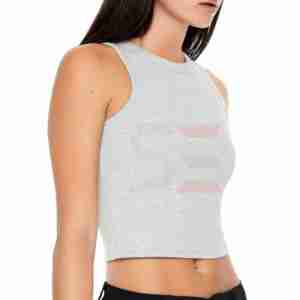 High Quality Ribbed <b>Crop</b> Tank <b>Top</b> for Women Custom Logo Summer Workout Gear for Gym Yoga Quick Dry Breathable Long Knitted - Product Image 4