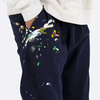Pantalon de survêtement évasé empilé personnalisé pour homme, style streetwear hip-hop, en toile polyester/coton, écologique, respirant et antistatique