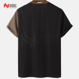 2025 nuevo estilo camisetas para hombres más vendidos transpirable y ligero suave tela de algodón 100% patrón sólido Top - Product Image 2