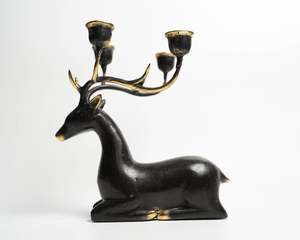 Bougeoir en métal de vente chaude décoration de mariage en aluminium pièce maîtresse ensemble de chandeliers de chevet prix le moins cher bougeoir - Product Image 1