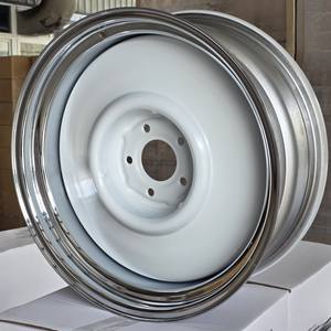 Nuovo Cerchio in Acciaio Cromato Bianco da 20 Pollici per Auto Classiche, 20x8J 20x9J 20x10J, PCD 5x114.3 5x120.65 5x127 5x139.7 6x139.7 - Product Image 3