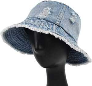 Summer New Outdoor Denim <b>Bucket</b> Hat Sunshade Protection Hiking Blank <b>Bucket</b> Hat for Men Casual Travel Wear - Product Image 4