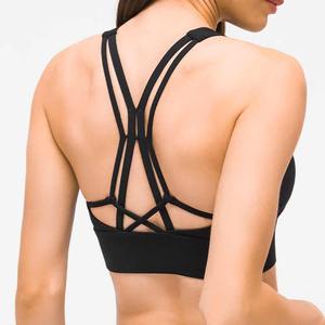 สปอร์ตบราเนื้อนุ่มระบายอากาศได้ดีสำหรับผู้หญิงชุดออกกำลังกายเล่นโยคะฟิตเนส - Product Image 2