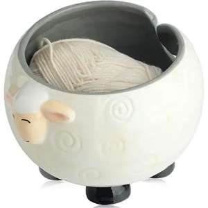 Bol de fil au crochet personnalisé de haute qualité Style vintage rond en céramique disponible au prix de gros - Product Image 5