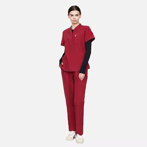 Women's Medical <b>Scrubs</b> Nurse Uniform Top Woven Fabric <b>Scrub</b> <b>Sets</b> for Hospitals OEM Service Available - Product Image 2