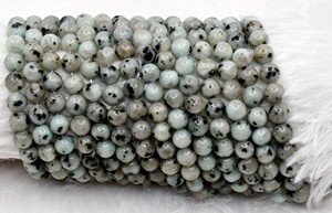 Cuentas Redondas de Jaspe Kiwi Suave de 8mm de Alta Venta, Piedras de Cristales Curativos Naturales a Precio Mayorista - Product Image 2